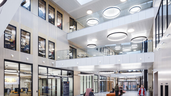 Education Setting Using Armstrong METAL B-H 300 Solution from Knauf Ceiling Solutions