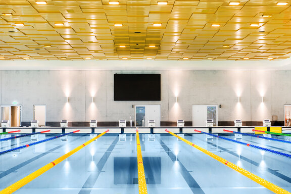 [Translate to CN:] Indoor Swimming Pool Installed with Humidity Resistance Metal Panels from Knauf Ceiling Solutions